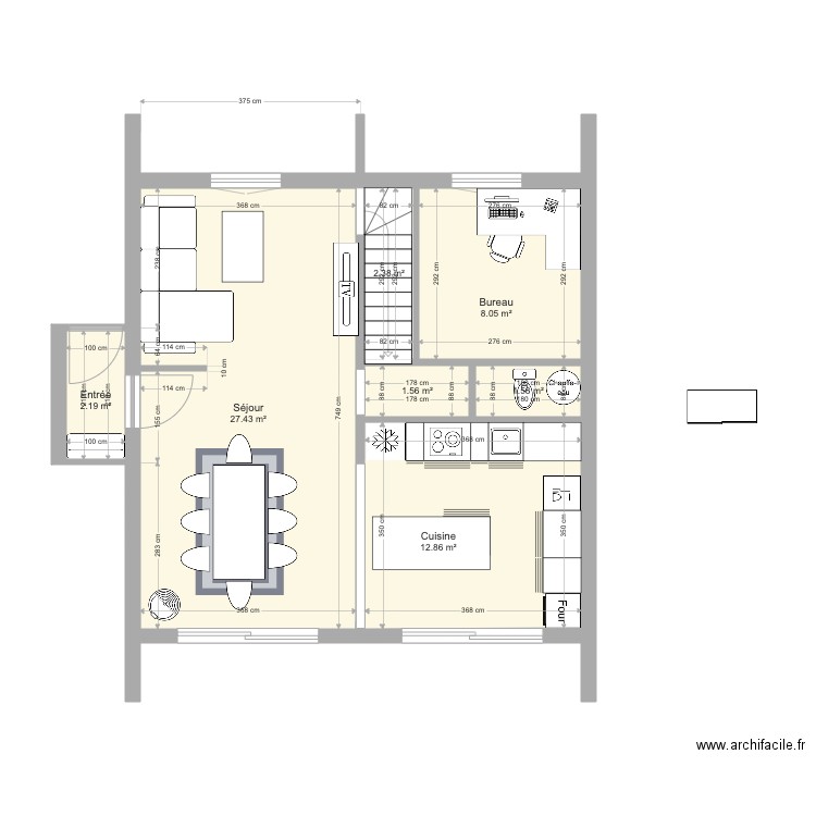 Maison Projet 16. Plan de 14 pièces et 112 m2