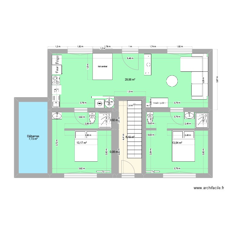 Plougoulm Definitif 04 03 2025. Plan de 18 pièces et 238 m2