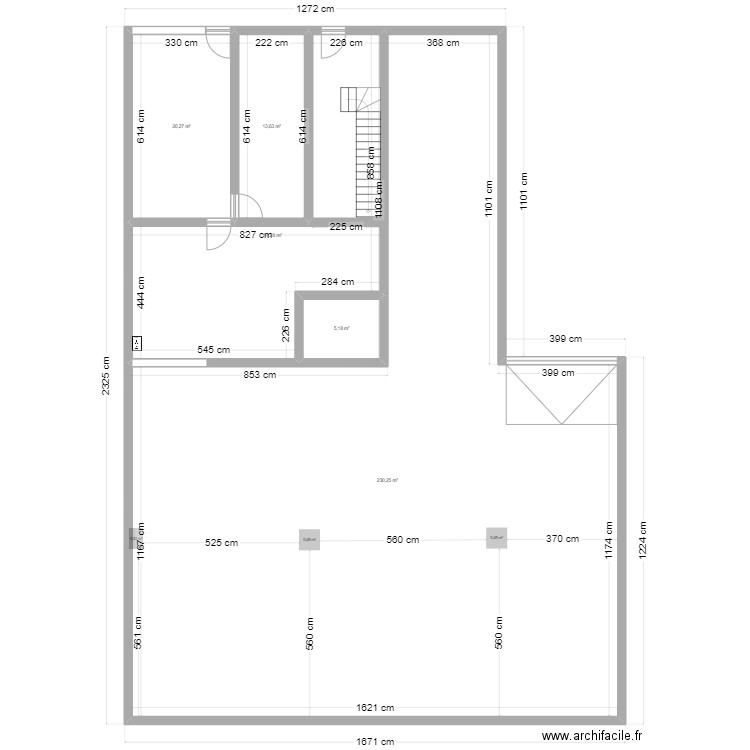 Garage Etion Garage. Plan de 5 pièces et 314 m2