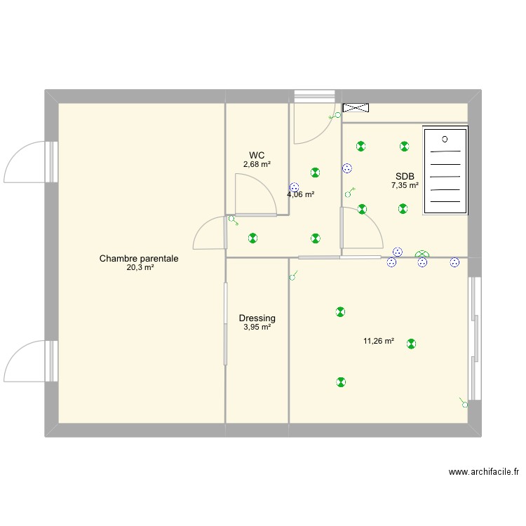 Julien ricard 3. Plan de 6 pièces et 50 m2