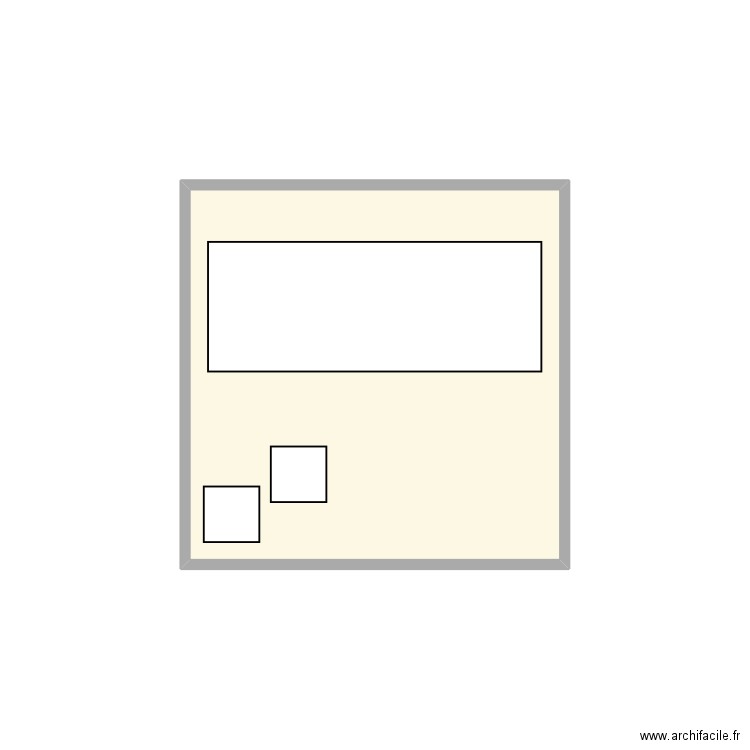 Portes ouvertes. Plan de 1 pièce et 4 m2