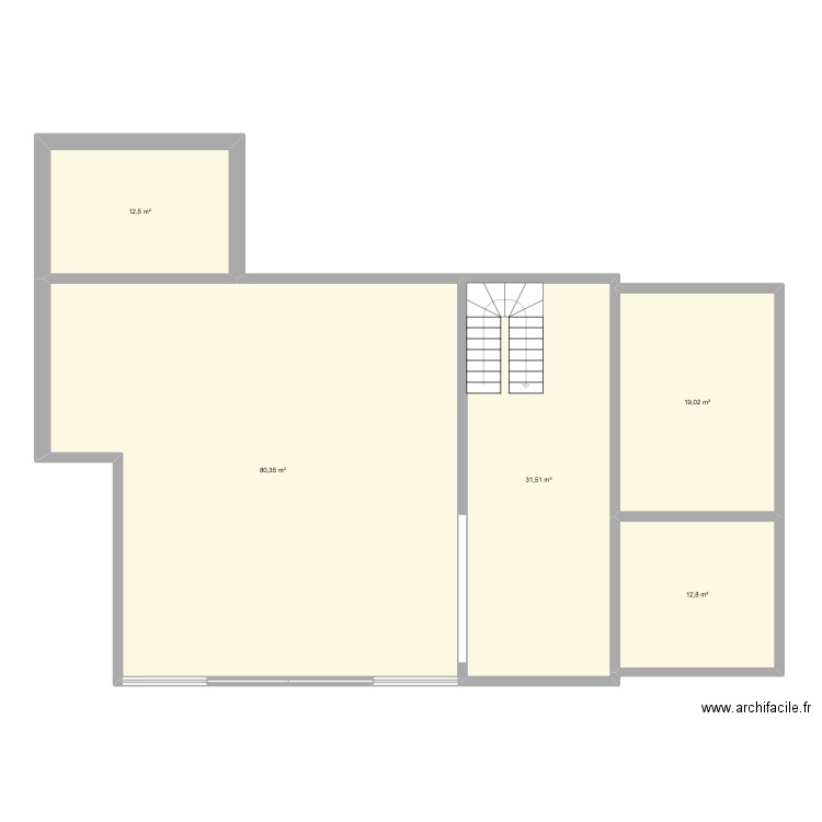 Projet Resty. Plan de 5 pièces et 156 m2