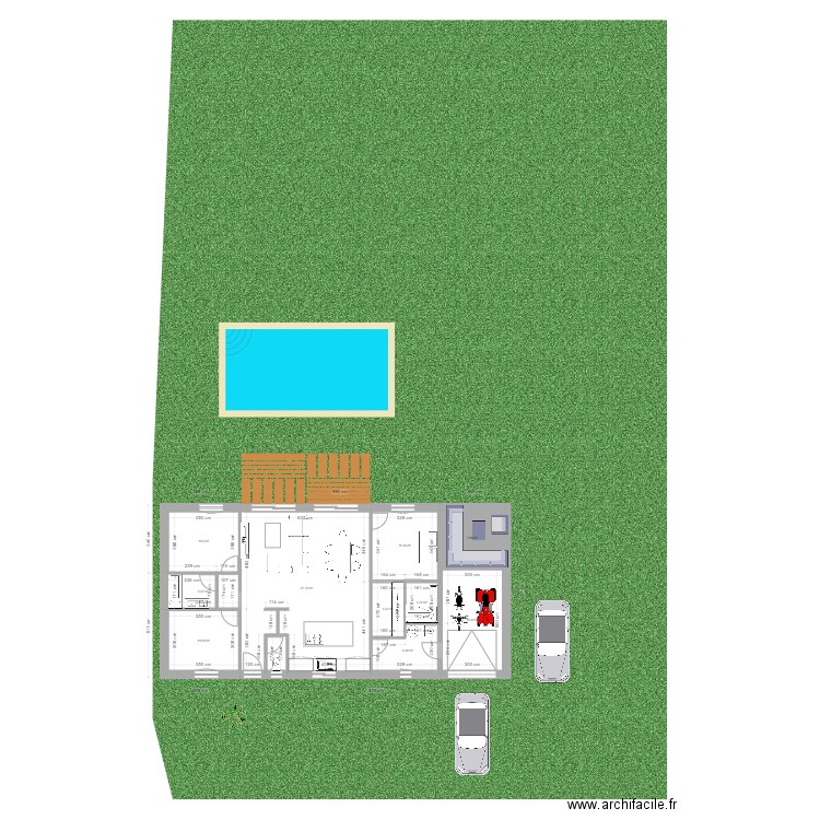 cezac. Plan de 11 pièces et 124 m2