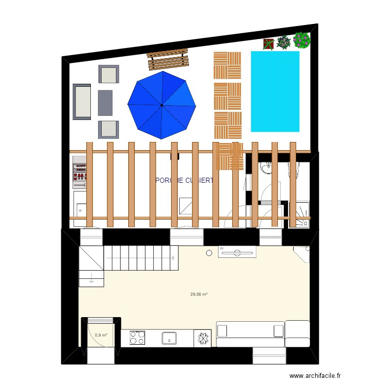 PLANTA BAJA APTO. A   (IZQUIERDA)   JARDIN. Plan de 0 pièce et 0 m2