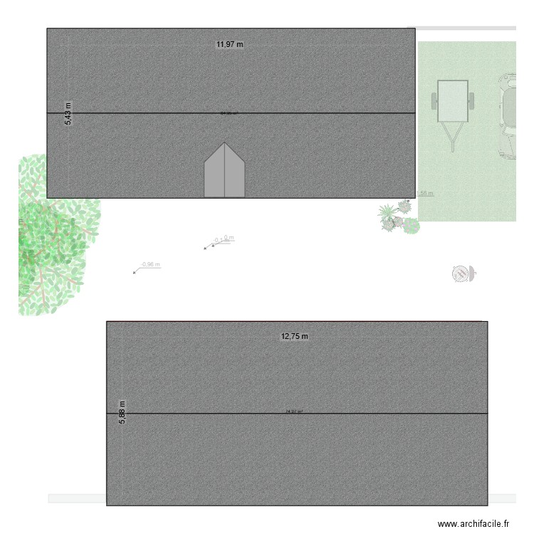 ETS1. Plan de 4 pièces et 280 m2