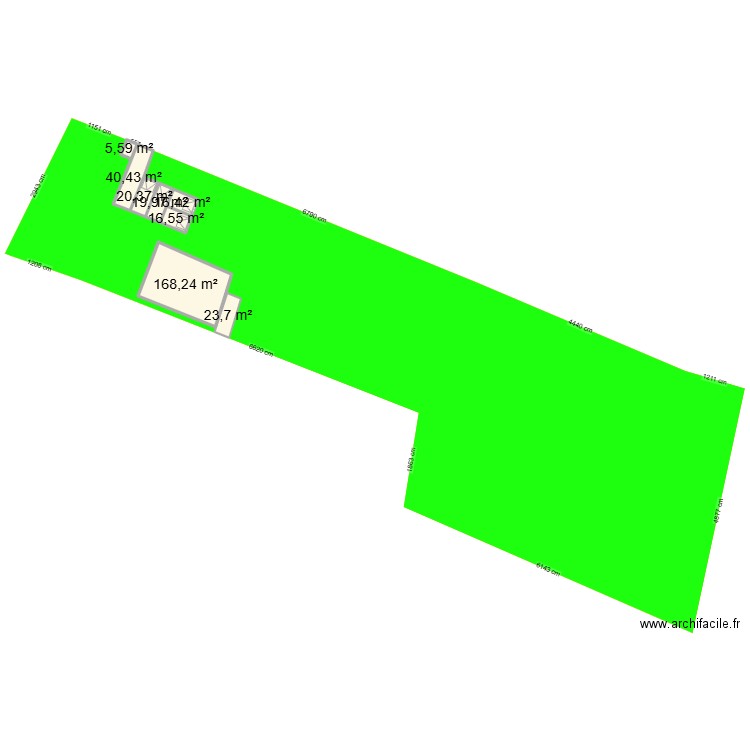 Terrains + garages pountil. Plan de 8 pièces et 311 m2