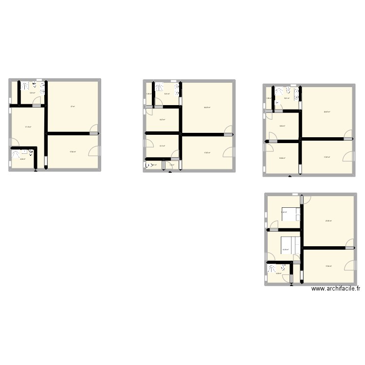 leognan. Plan de 24 pièces et 290 m2