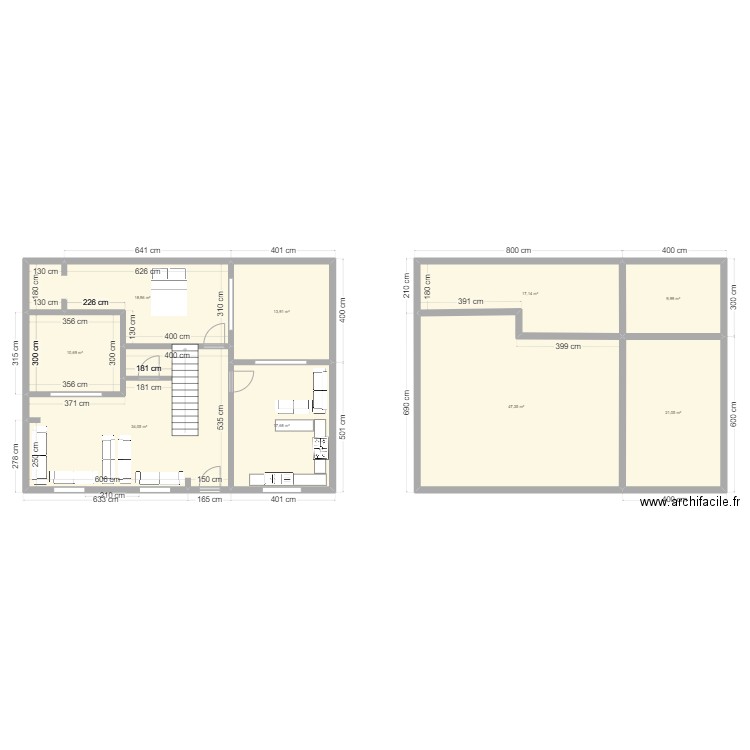 MODELE 5. Plan de 9 pièces et 191 m2