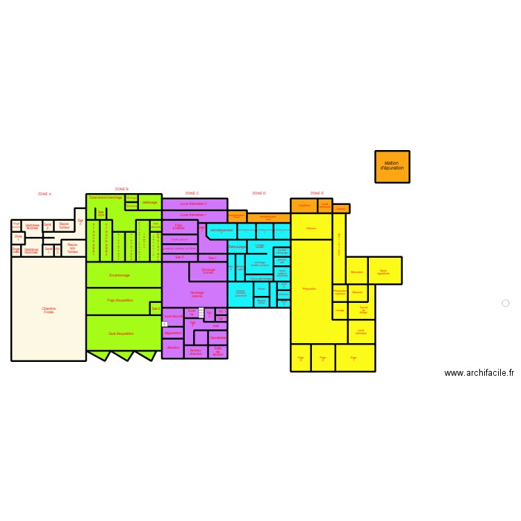 BRENNILIS LAMPAULAISE. Plan de 88 pièces et 391 m2