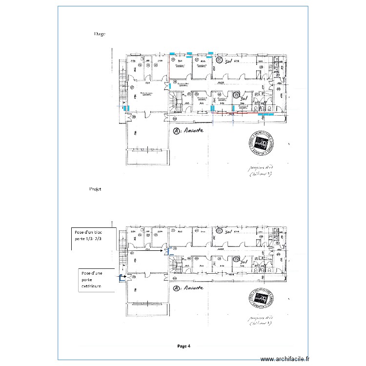 SDIS PLAINE DES CAFRES R+1. Plan de 0 pièce et 0 m2