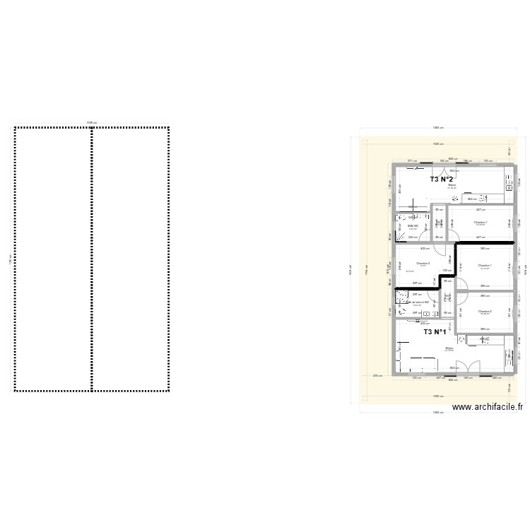 PROJET ST JOSEPH RDC PROJET 3. Plan de 11 pièces et 169 m2