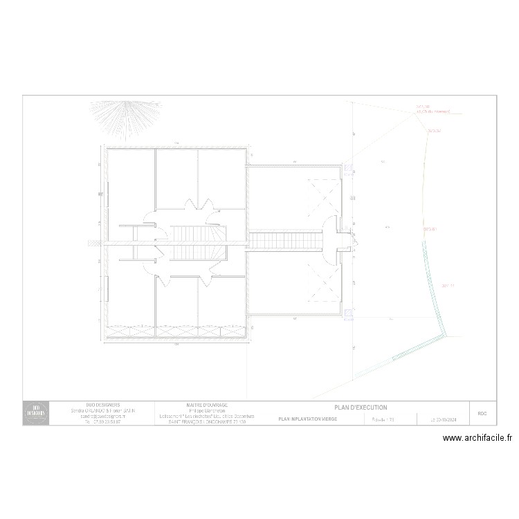 sfl rdc vierge. Plan de 0 pièce et 0 m2