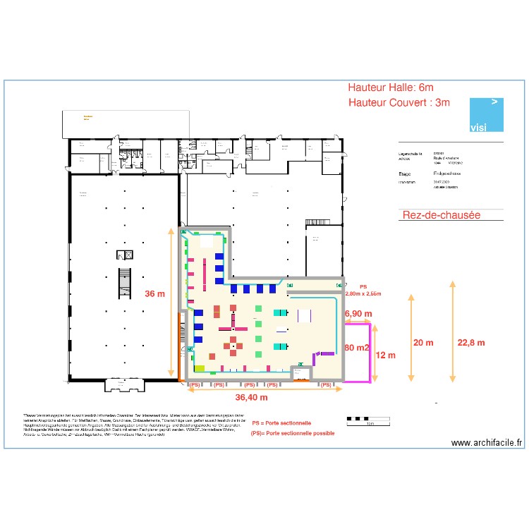 anciennement Miauton  18:30. Plan de 1 pièce et 969 m2