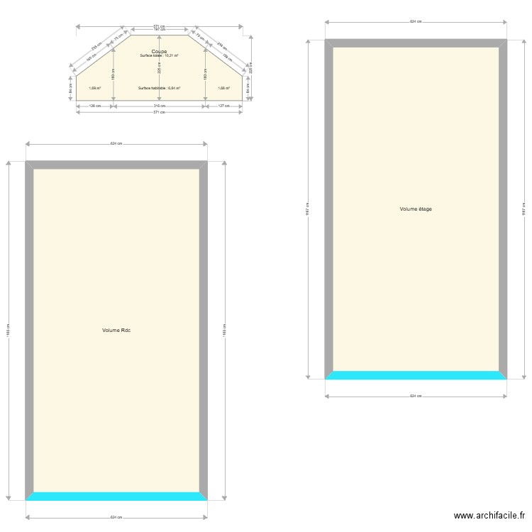 ML25003619. Plan de 2 pièces et 128 m2