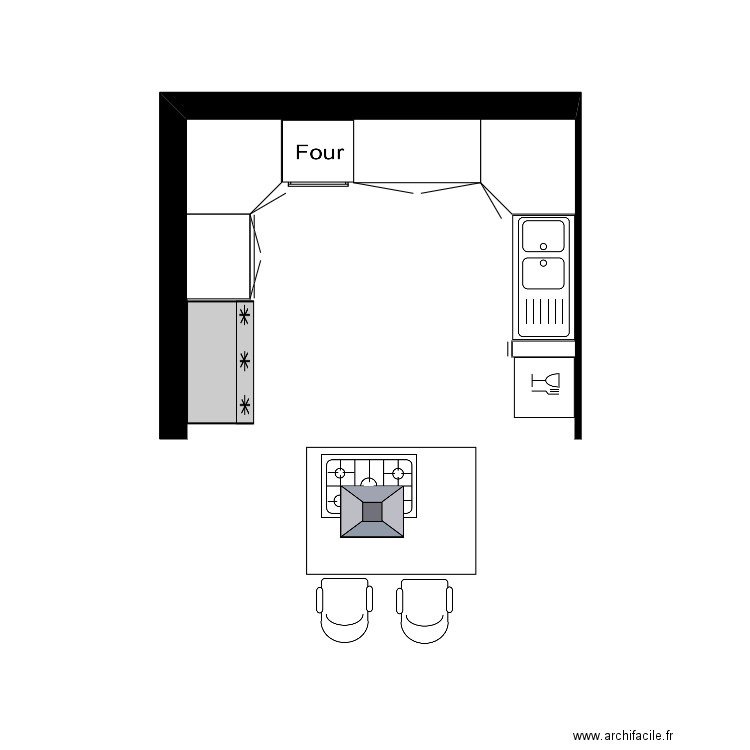 Cuisine st Pey de castets. Plan de 0 pièce et 0 m2