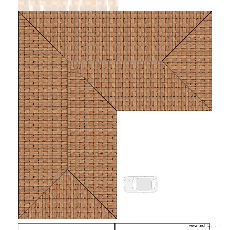 Projet CONTU Marcel et Gina - Etzling. Plan de 8 pièces et 242 m2