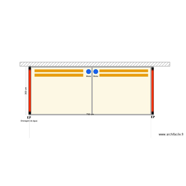 Miguel Melo. Plan de 2 pièces et 21 m2