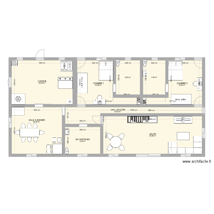 Plan Résidence JOANEC. Plan de 9 pièces et 153 m2