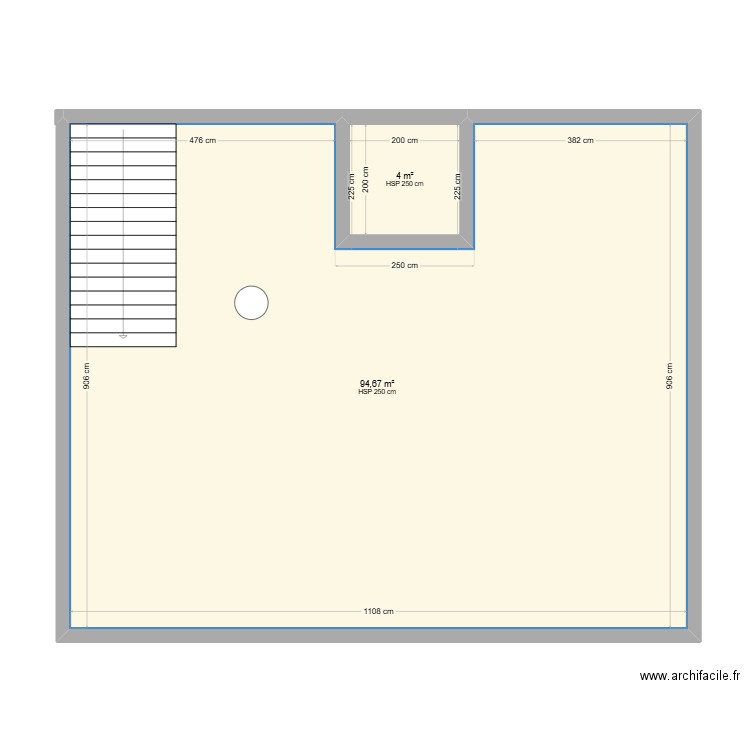 MAISON 121. Plan de 2 pièces et 99 m2