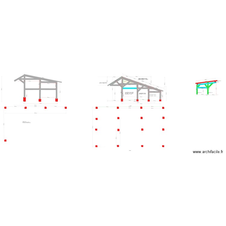 scierie. Plan de 2 pièces et 1 m2