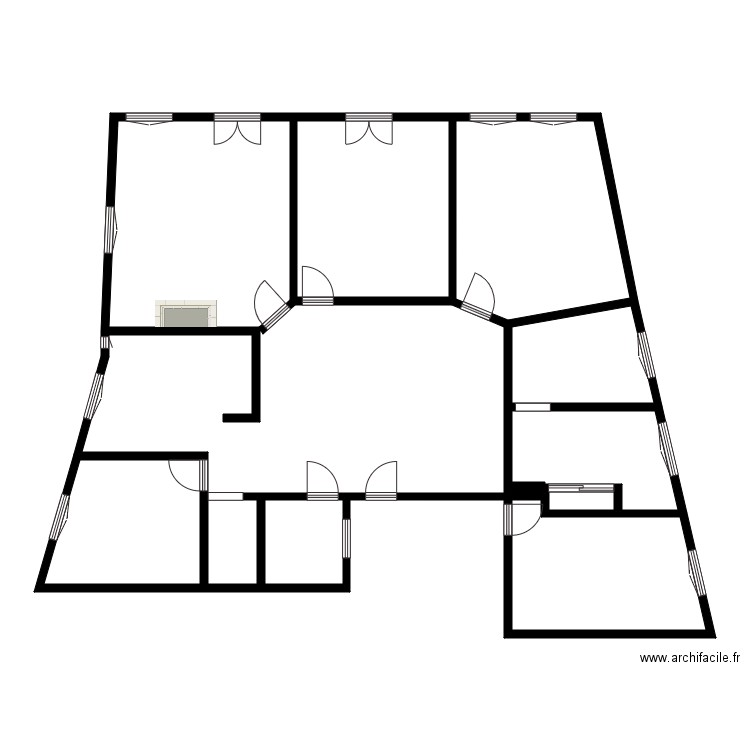 capelle . Plan de 11 pièces et 154 m2