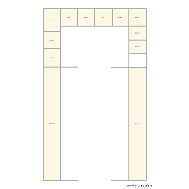 Écurie *2. Plan de 12 pièces et 89 m2