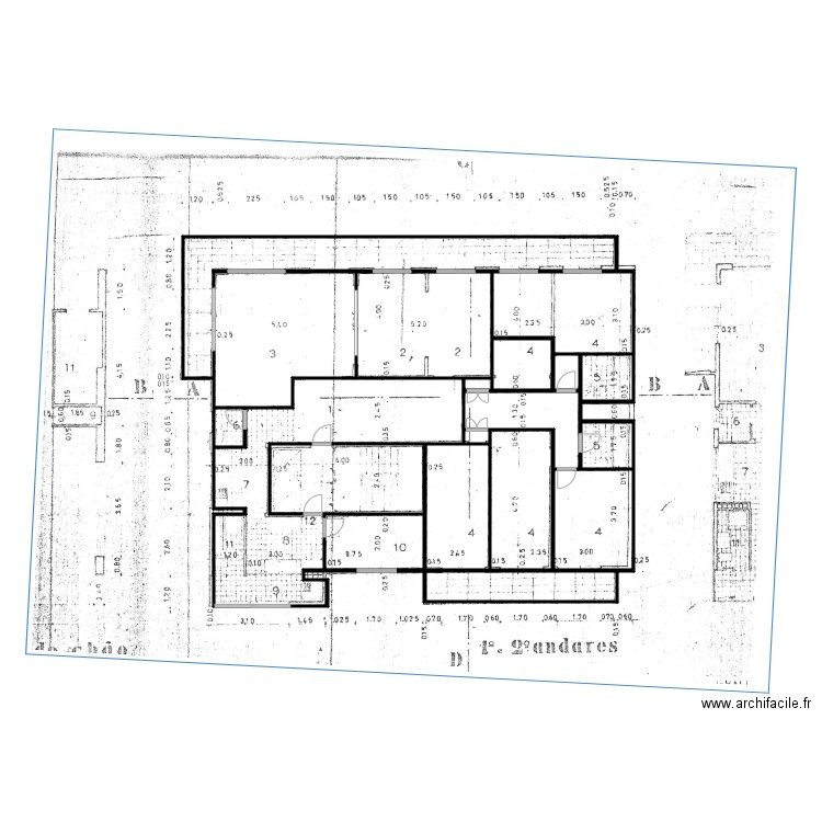 appart swan. Plan de 18 pièces et 213 m2