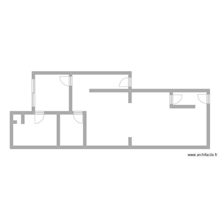 plan charlerois . Plan de 4 pièces et 81 m2