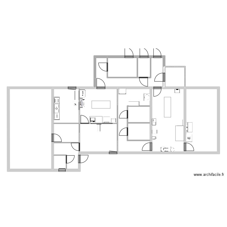 plan lj 2. Plan de 16 pièces et 223 m2