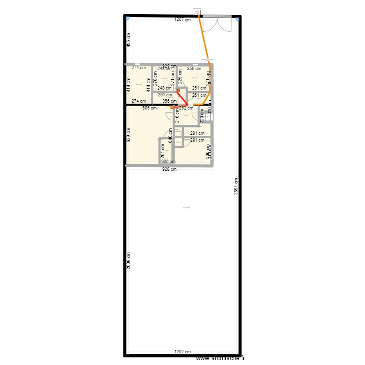 dossier junior rdc. Plan de 13 pièces et 425 m2