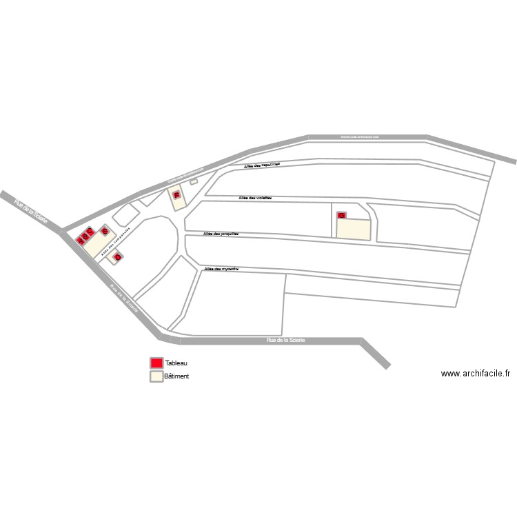 Plan Elec camping . Plan de 22 pièces et -23 m2