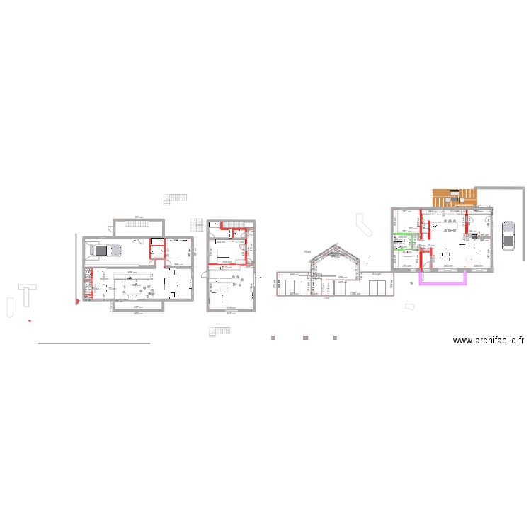 plan berismenil. Plan de 23 pièces et 314 m2