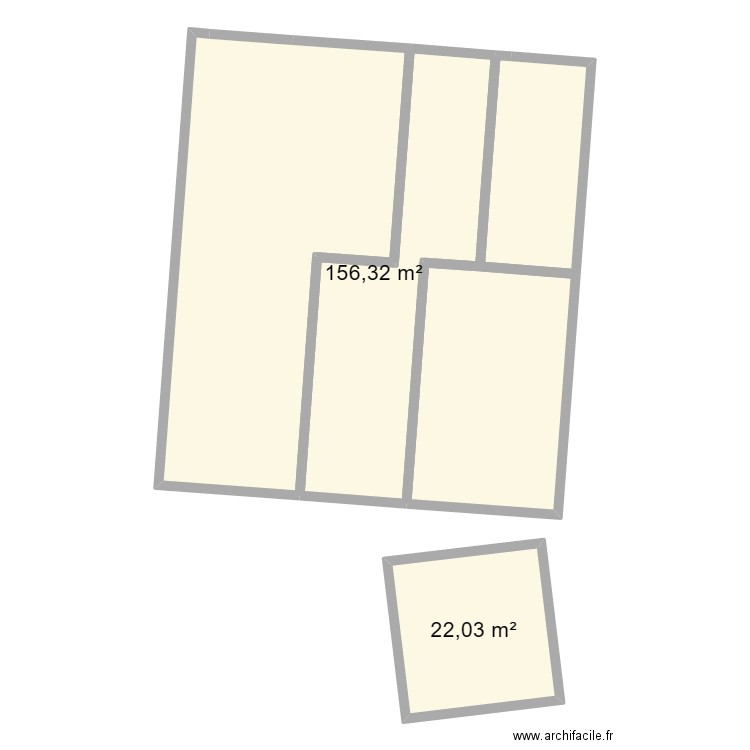 Maison Saucats. Plan de 2 pièces et 189 m2