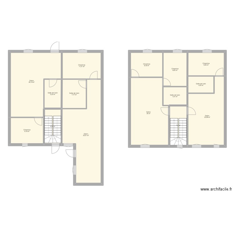 périgueux 3. Plan de 15 pièces et 188 m2