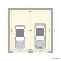 Garage 2 voitures 2 pans