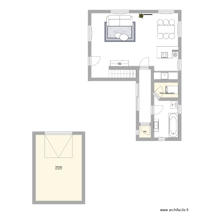 191 Av Félix Lacourt . Plan de 8 pièces et 94 m2