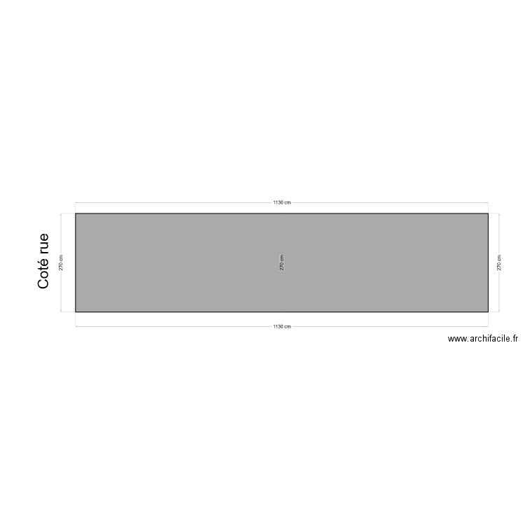 coté droit. Plan de 0 pièce et 0 m2