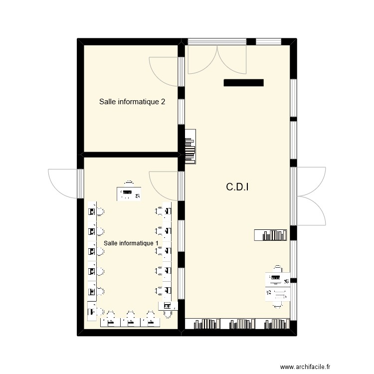 CDI MFR MARLHES. Plan de 3 pièces et 33 m2