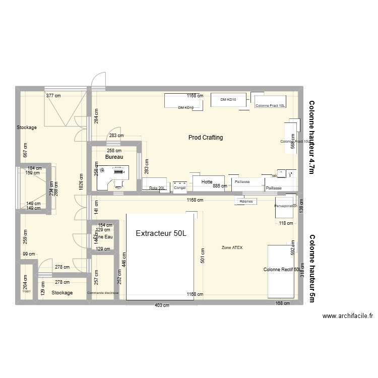 hall pilote 08/11/24-2. Plan de 7 pièces et 174 m2