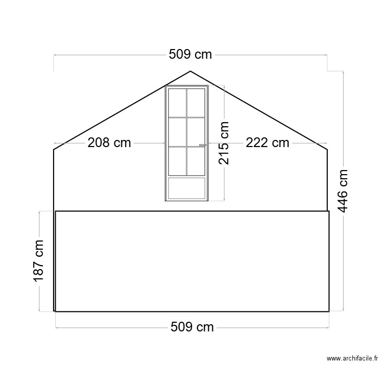 fazcade nord avant et apres menuiserie pvc blanche semi enterre 190 6. Plan de 0 pièce et 0 m2