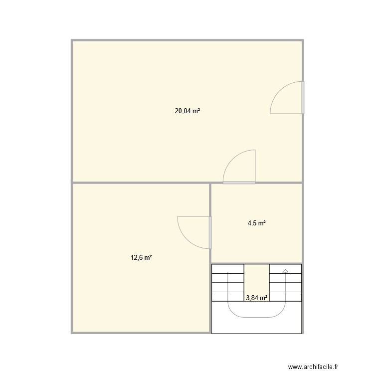 RC47. Plan de 4 pièces et 41 m2