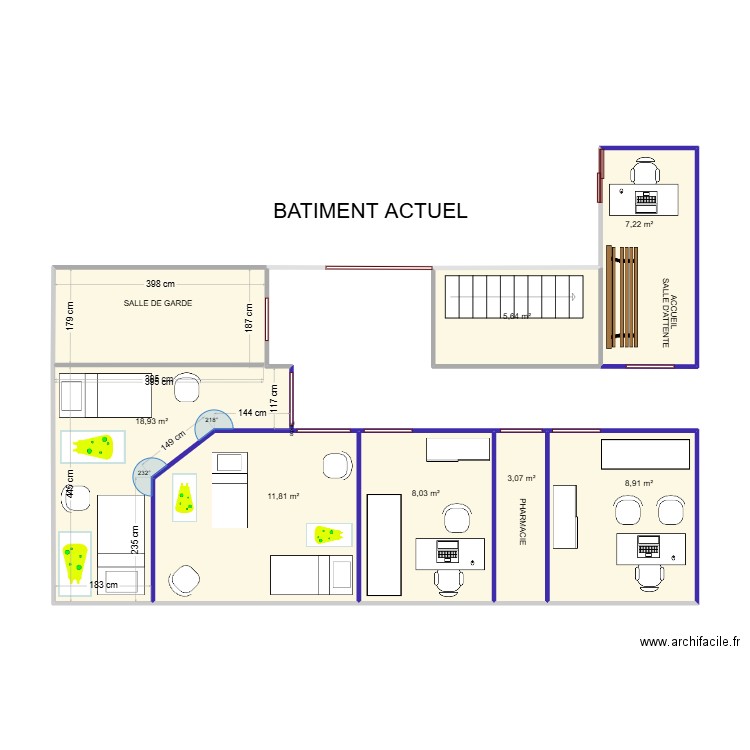 ANNEXE A CONSTRUIRE. Plan de 7 pièces et 64 m2