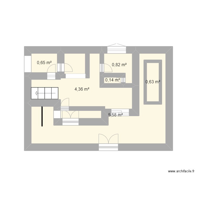 VILLA DUPLEX 6 PIECES. Plan de 6 pièces et 13 m2