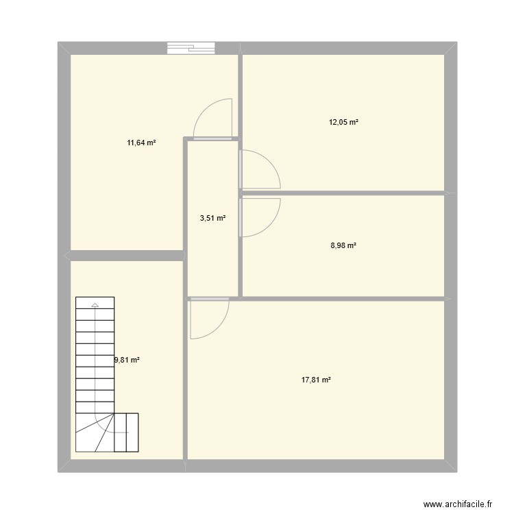 jesus ahbar 1. Plan de 6 pièces et 64 m2