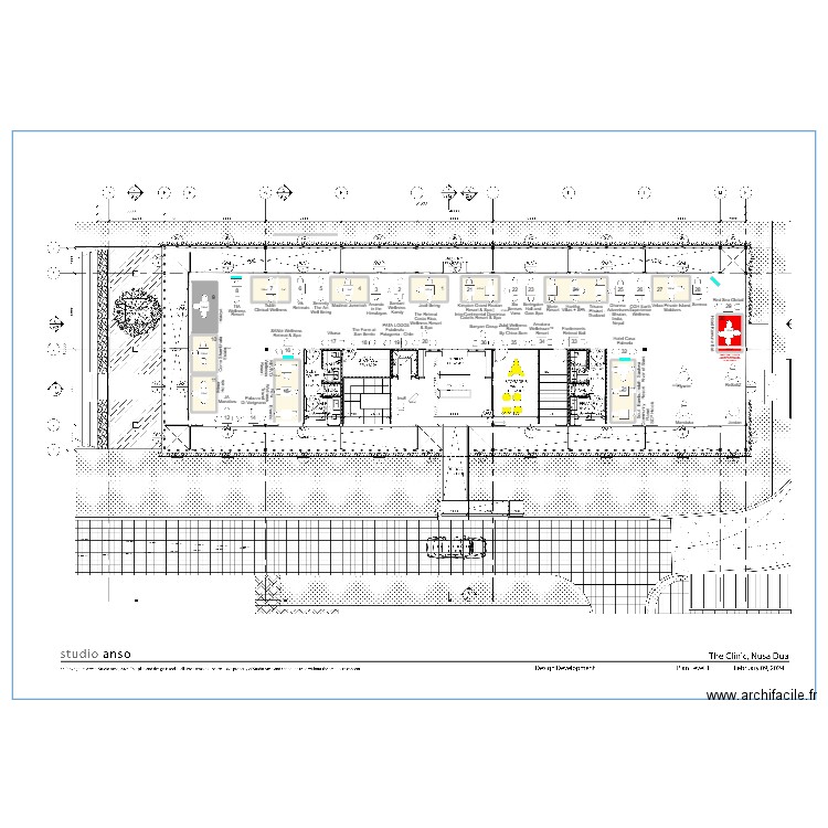 Synergy Exhibitors Village Floor Pan . Plan de 19 pièces et 445 m2