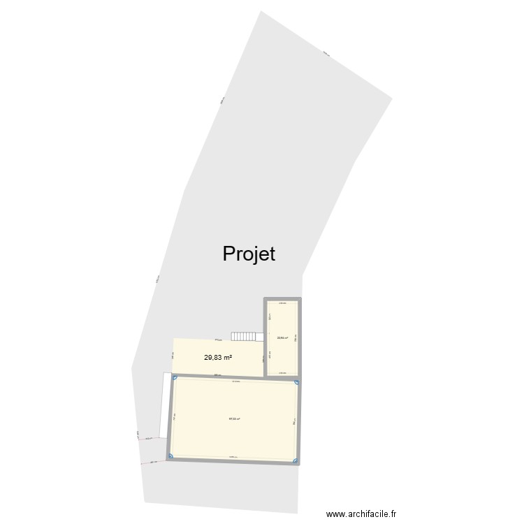 Projet RDF_Cadastre_évol-003. Plan de 2 pièces et 120 m2