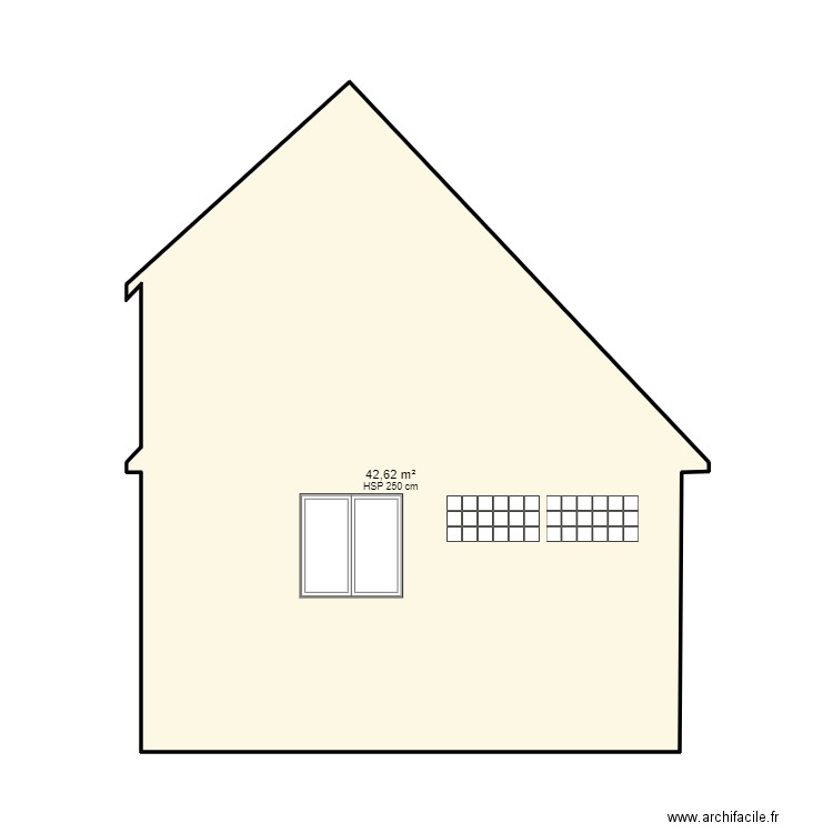 PIGNON GAUCHE 3. Plan de 1 pièce et 43 m2