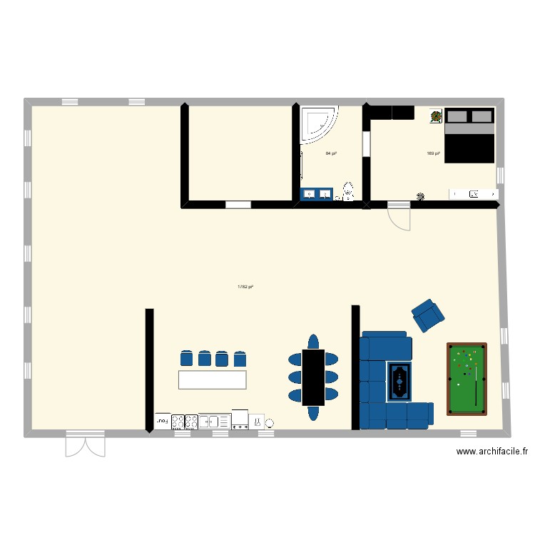 noah2. Plan de 3 pièces et 189 m2