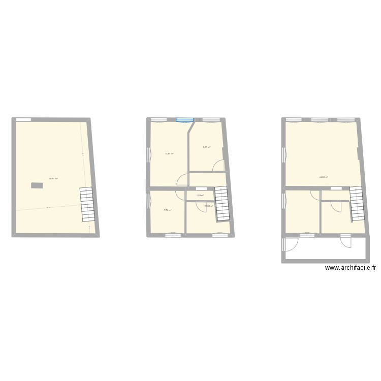 Silenrieux. Plan de 7 pièces et 136 m2