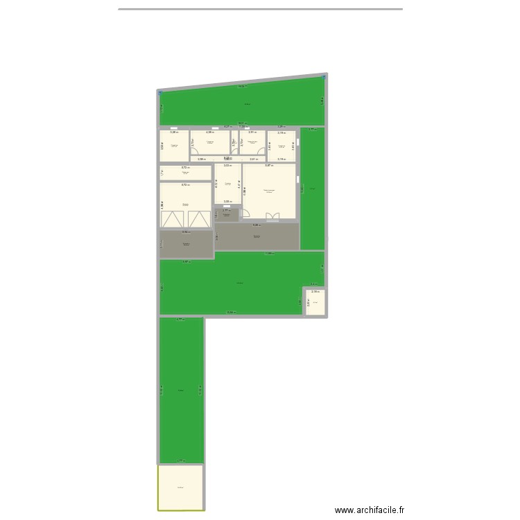 14 Impasse des nymphes. Plan de 20 pièces et 529 m2